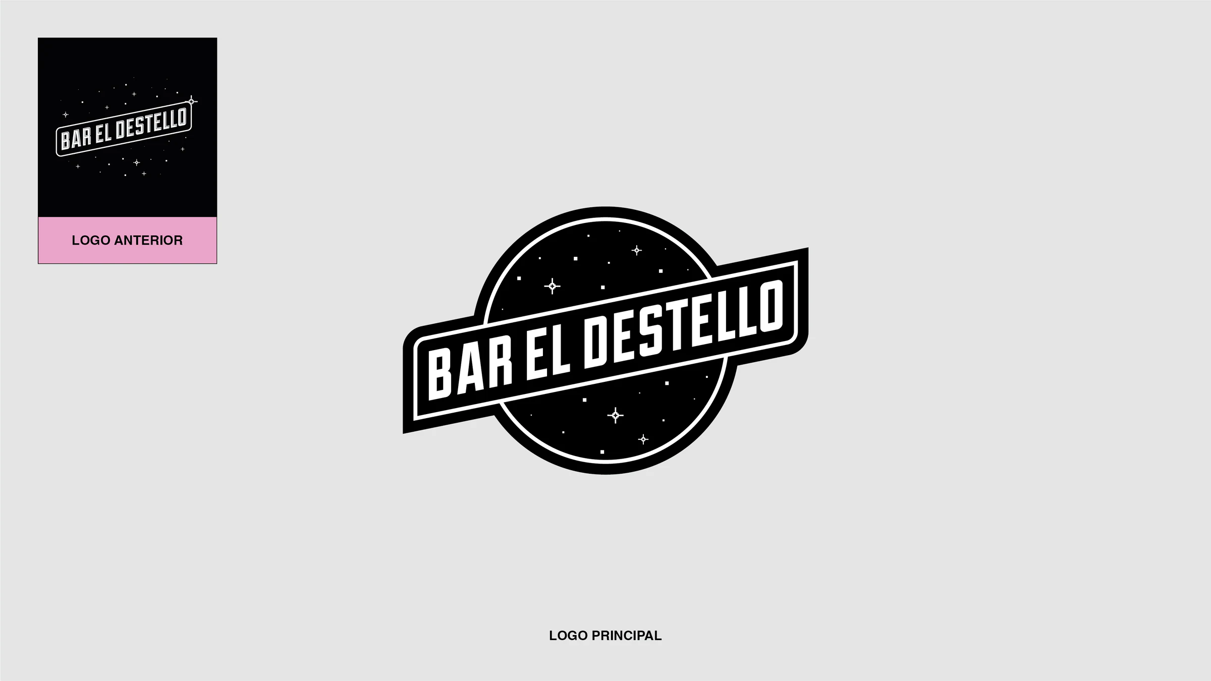 Bar El Destello: rediseño del logotipo.