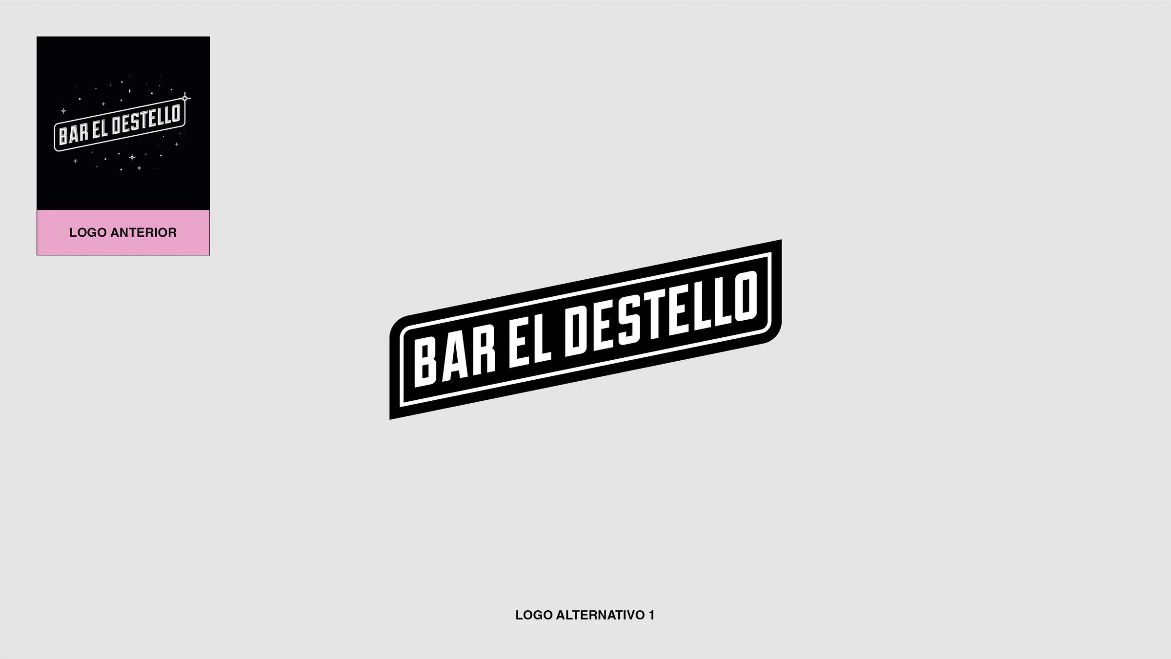 Bar El Destello — Primera versión alternativa del logo
