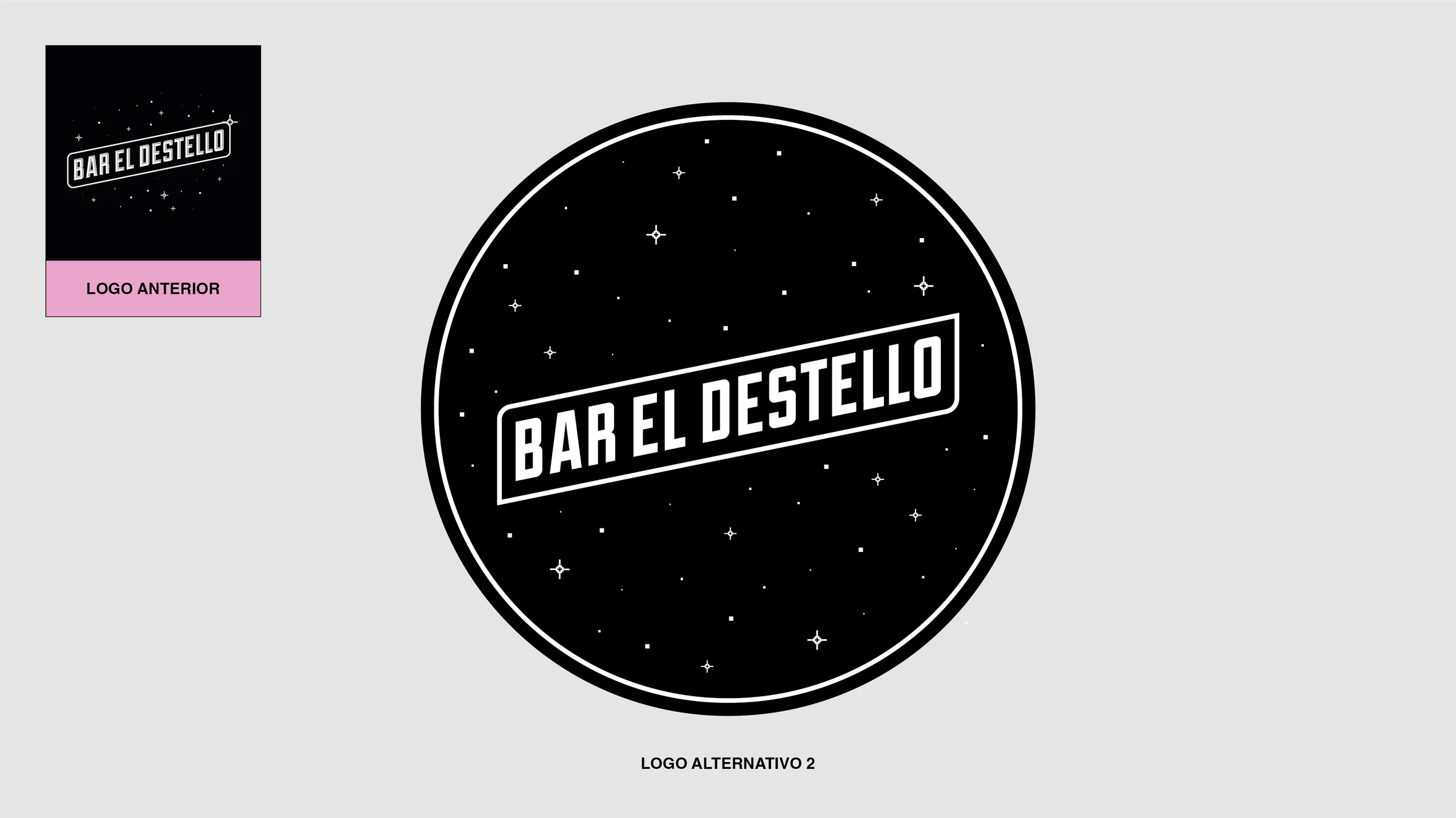 Bar El Destello — Segunda versión alternativa del logo