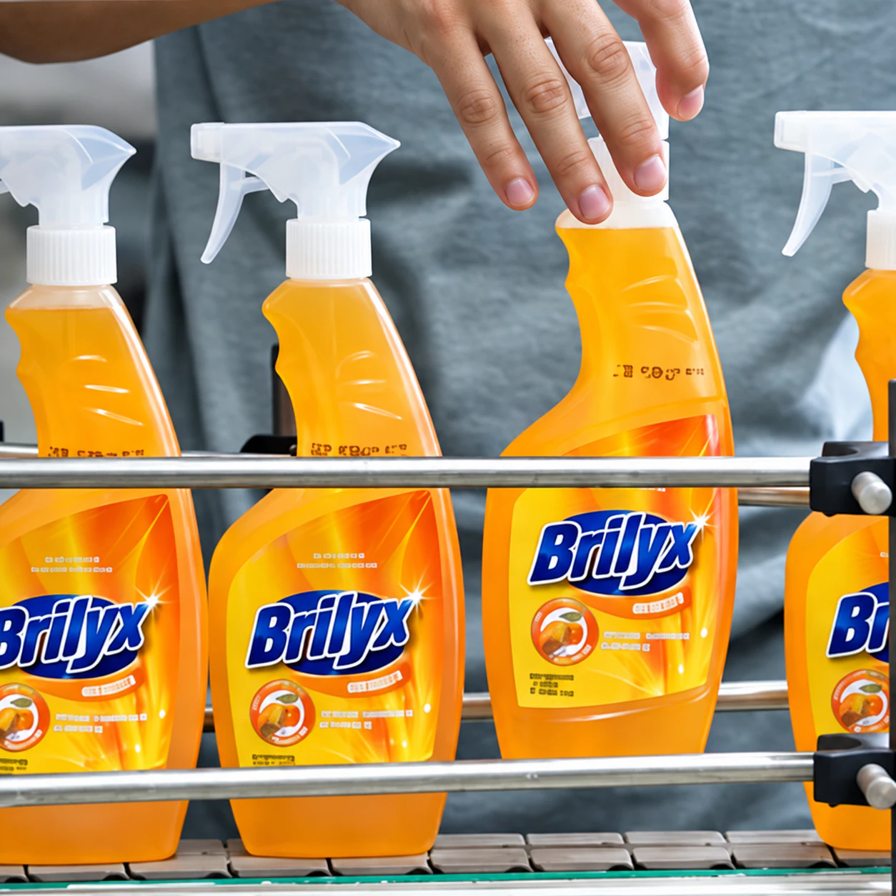 Brilyx: diseño de marca y packaging para productos de limpieza.