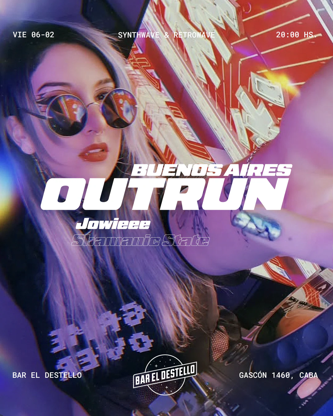 Buenos Aires Outrun — pieza gráfica 2