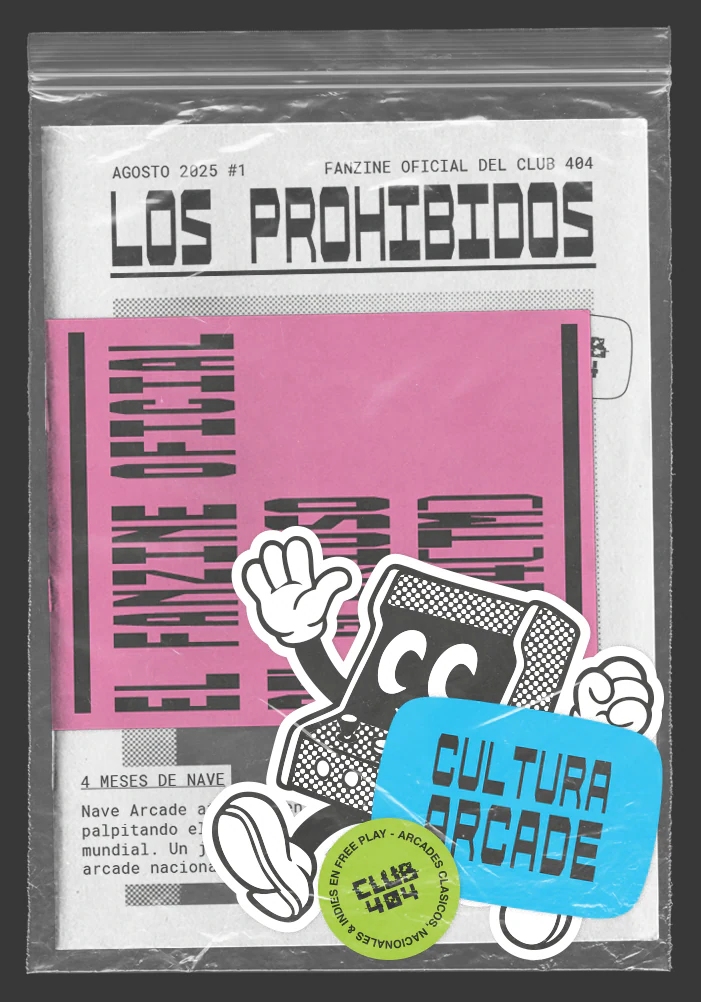 Club 404 — presentación del fanzine Los Prohibidos y stickers