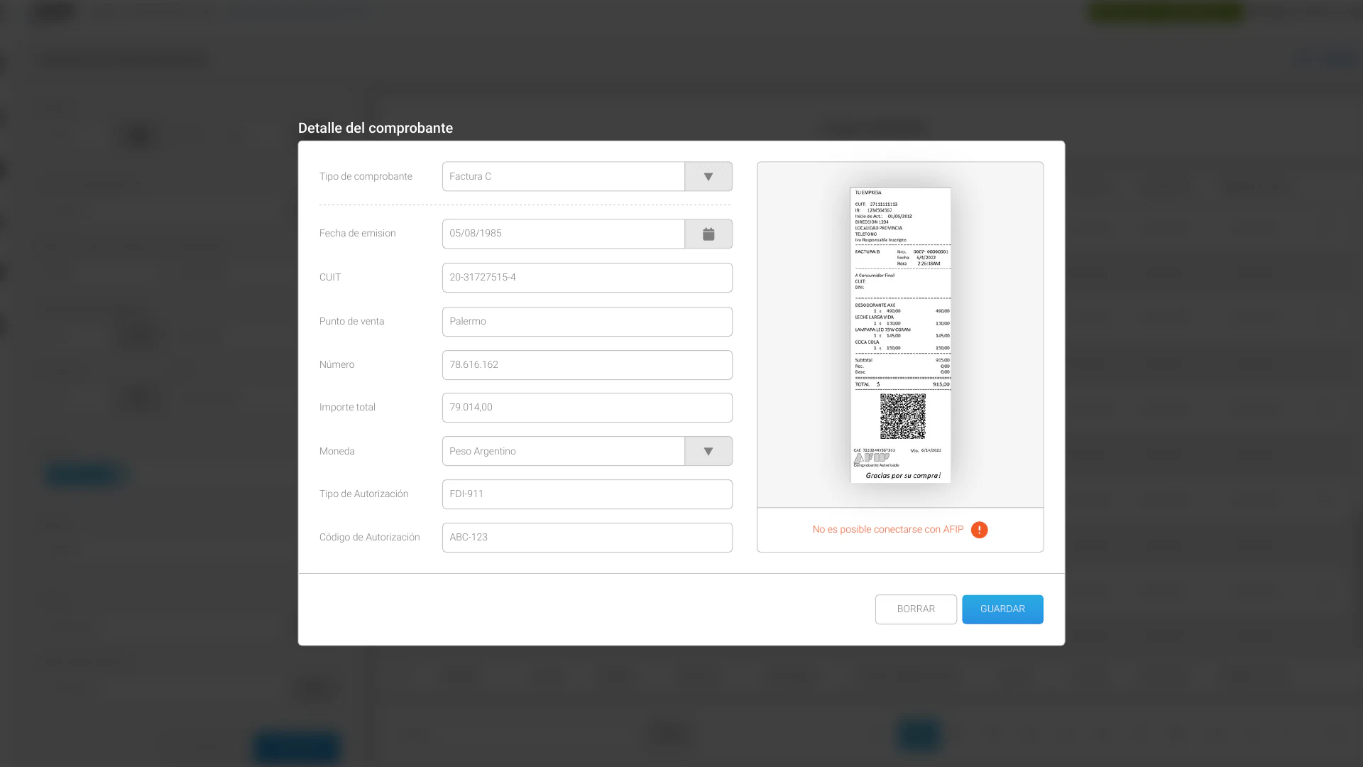 SIAF — diseño de interfaces, pantalla 6